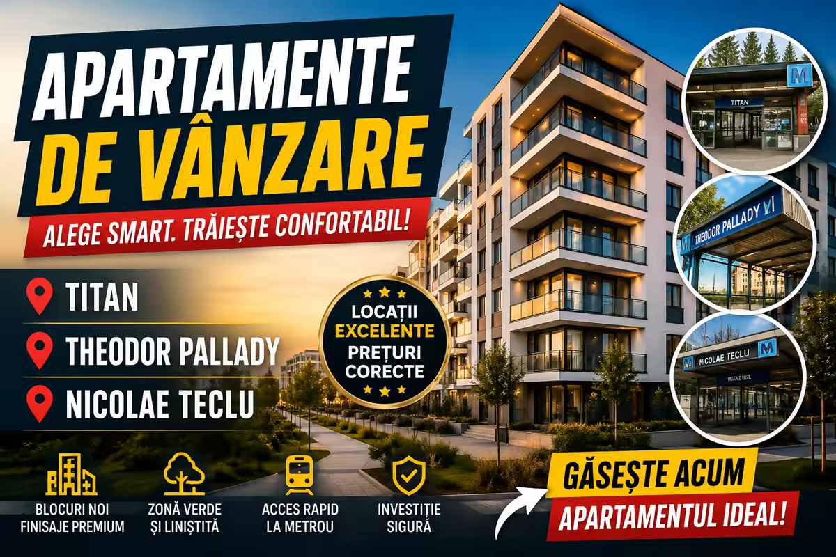 Apartamente de Vânzare în Titan, Theodor Pallady și Nicolae Teclu — Ghid Complet 2026