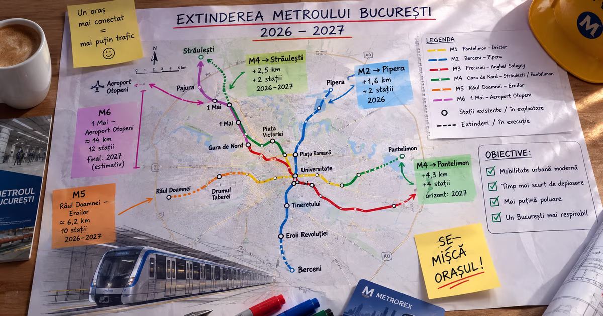Extinderea Metroului București 2026-2027
